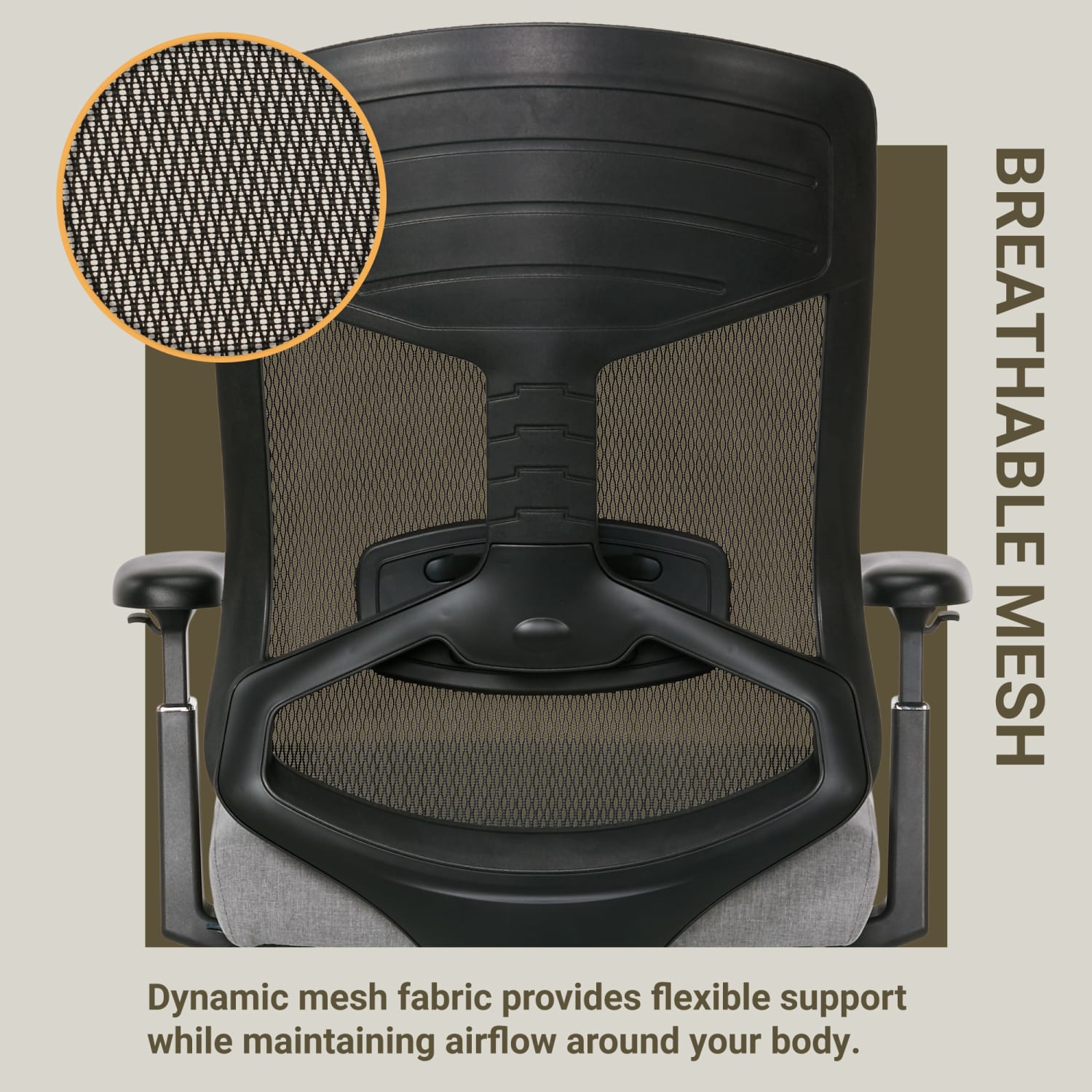 Serta Commercial Eco-2000 Big & Tall Ergonomic Mesh High-Back Executive Office Chair, Gray - Image 7
