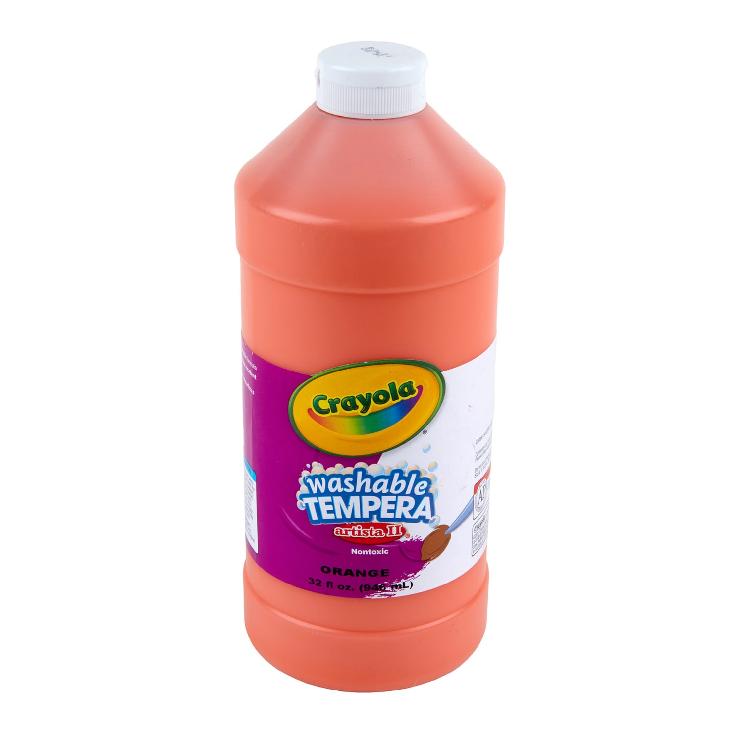 Crayola Artista II Washable Tempera Paint, 32 oz, Orange, Pack Of 3 - Image 5