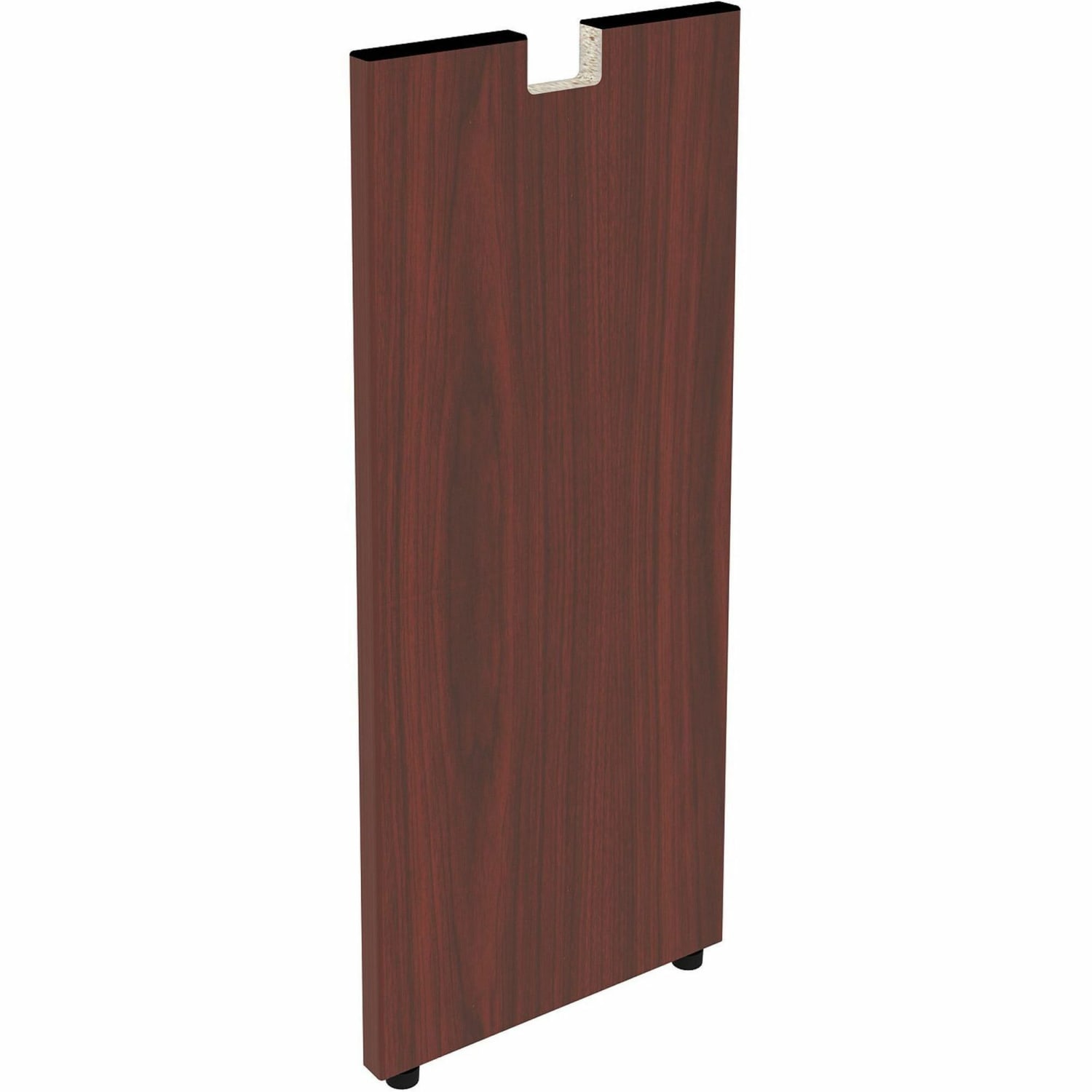 Lorell Essentials Series Credenza Half Leg, Mahogany - Image 3