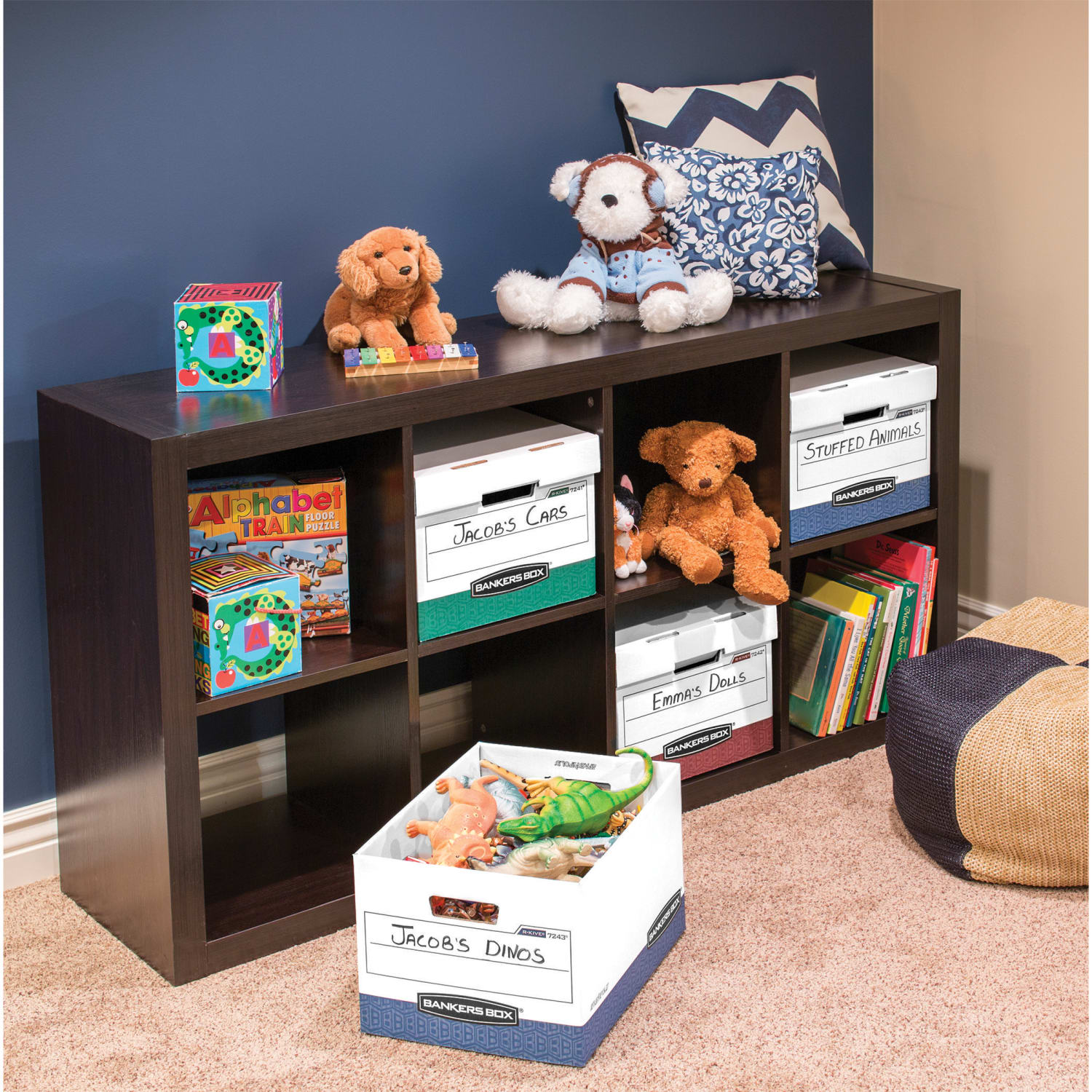 Bankers Box R Kive Heavy-Duty Storage Boxes, Letter/Legal Size, 15in x 12in x 10in, White/Green, Case Of 12 - 07241 - Image 6