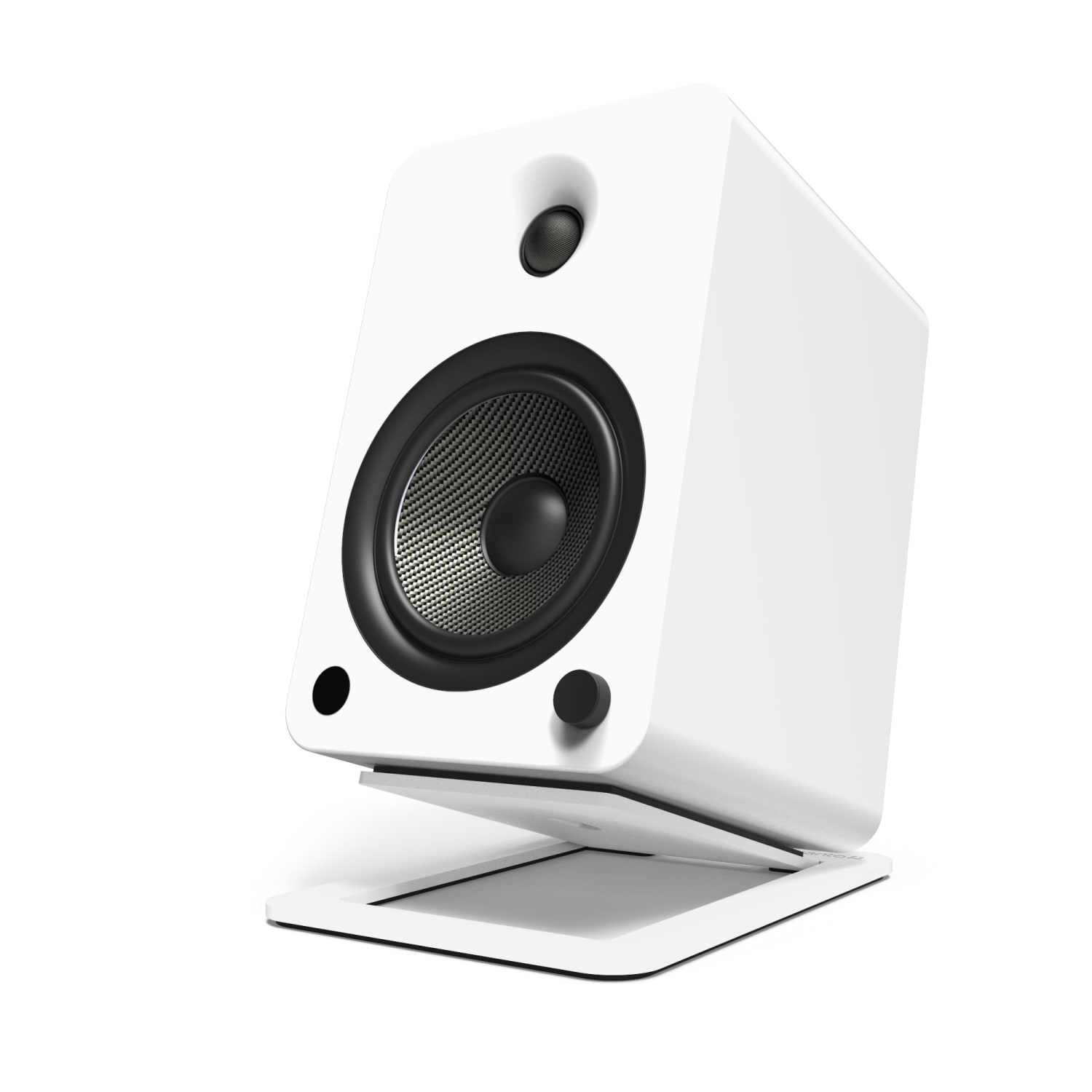 Kanto S6W - Stand - for speaker(s) - steel, foam - white - desktop stand (pack of 2) - Image 6