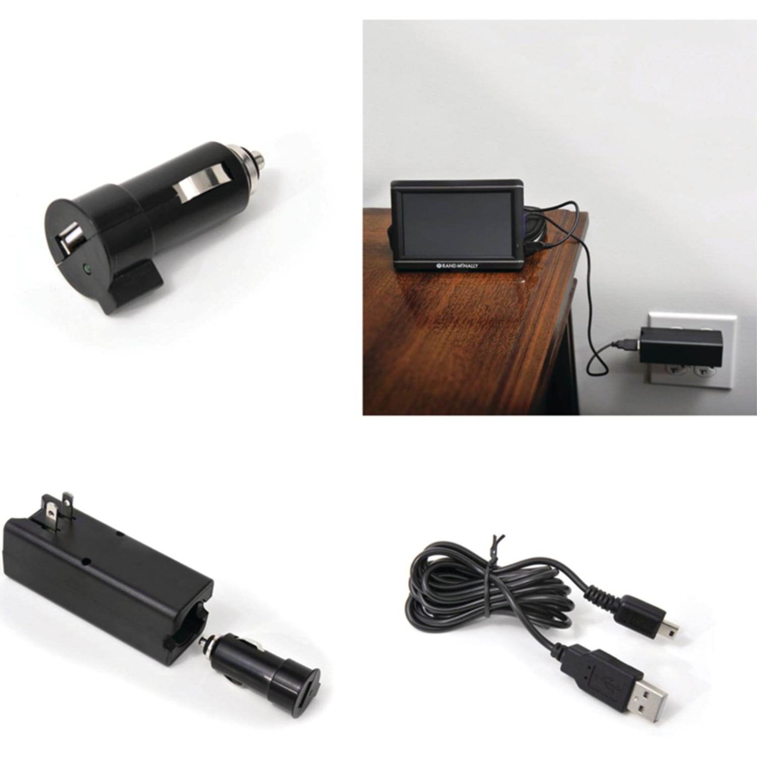 Rand McNally 3-in-1 Auto/AC Adapter - 110 V AC, 12 V DC, 220 V AC Input - 5 V DC Output - Image 3