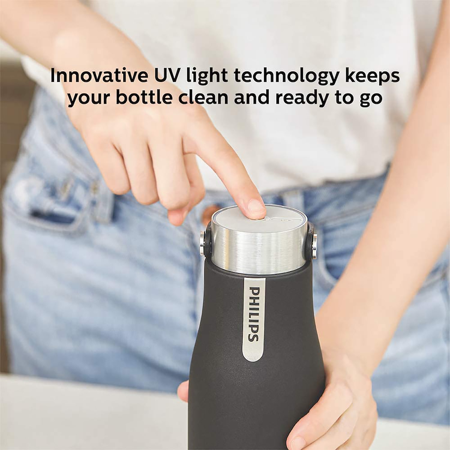 Philips UV Smart Bottle, 20 Oz, Black - Image 4