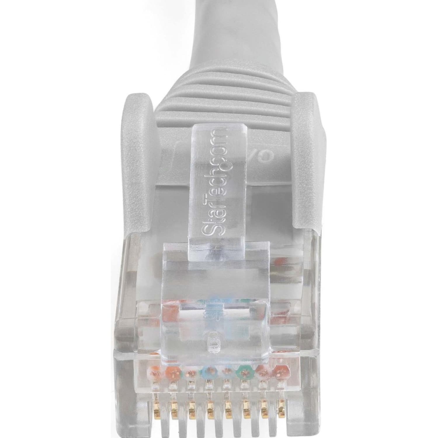 StarTech.com 25ft (7.6m) CAT6 Ethernet Cable, LSZH (Low Smoke Zero Halogen) 10 GbE Snagless 100W PoE UTP RJ45 Gray Network Patch Cord, ETL - 25ft/7.6m Gray LSZH CAT6 Ethernet Cable - Image 3