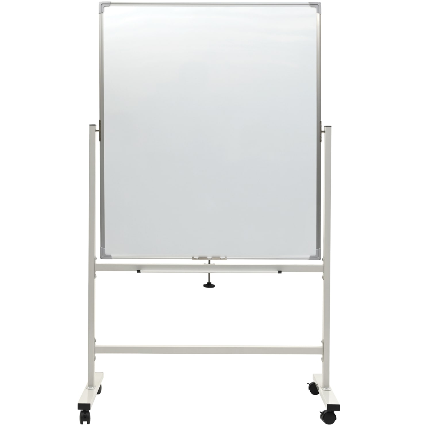 Excello Double-Sided Mobile Magnetic Dry-Erase Whiteboard On Wheels, Steel, 36inx 42in, White, Aluminum Frame - Image 4