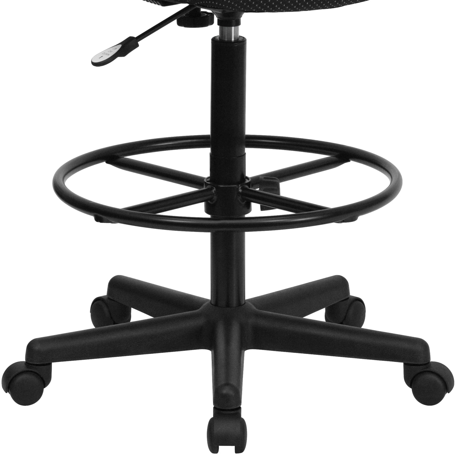Flash Furniture Fabric Drafting Chair (Cylinders: 22.5ft"-27ft"H or 26ft"-30.5ft"H), Black - Image 11