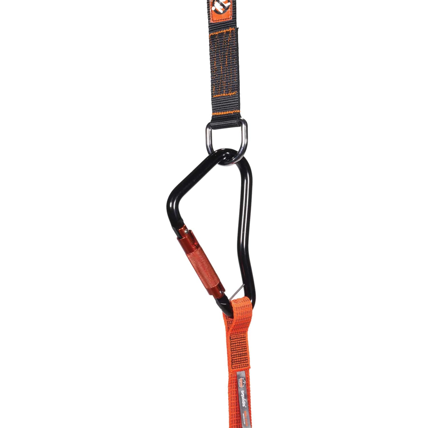 Ergodyne Squids 3148 Tool Lanyard With XL Carabiner And Loop, 76in, Orange - Image 3