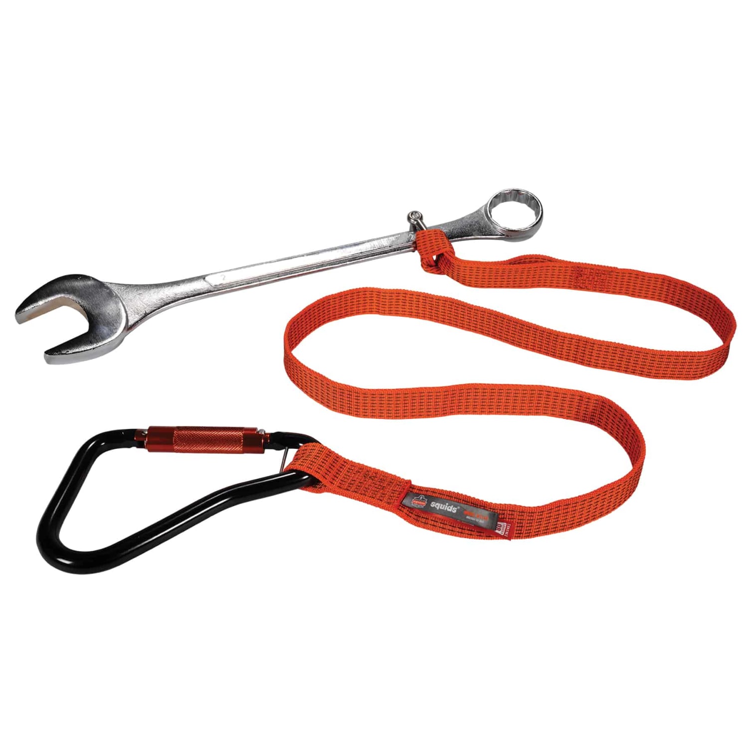 Ergodyne Squids 3148 Tool Lanyard With XL Carabiner And Loop, 76in, Orange - Image 6