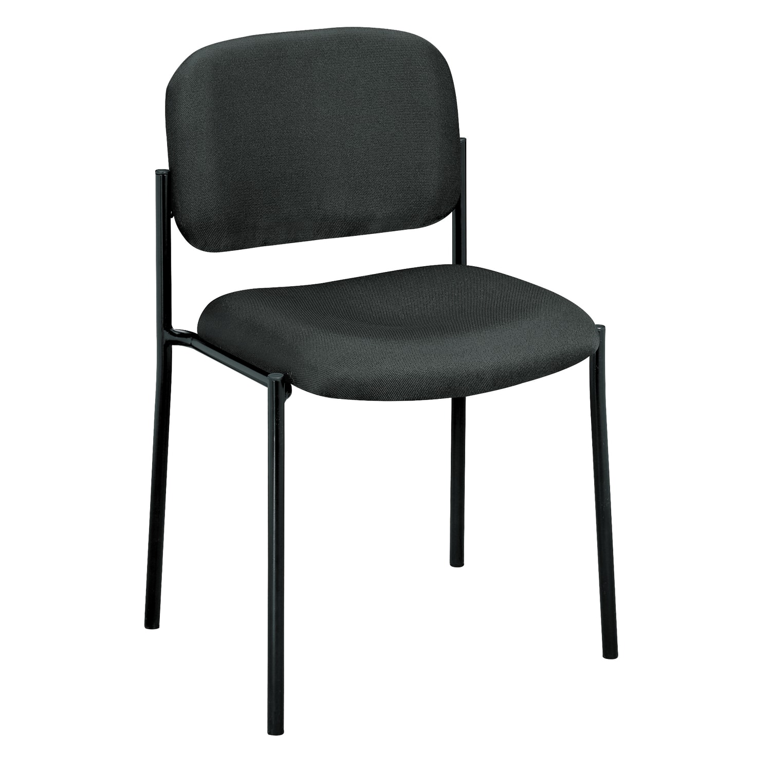 HON Scatter Stacking Guest Chair With Leg Base CharcoalBlackl PopularChairscom