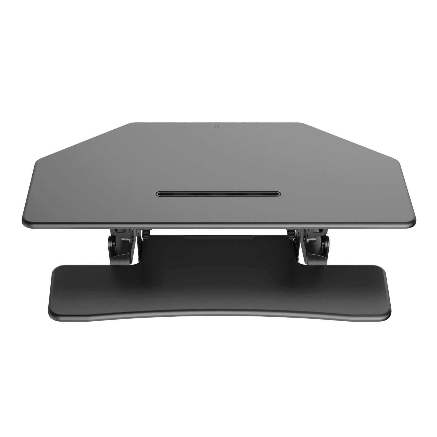 FlexiSpot Height-Adjustable Standing Desk Riser for Corner Desk, 41inW, Black - Image 6