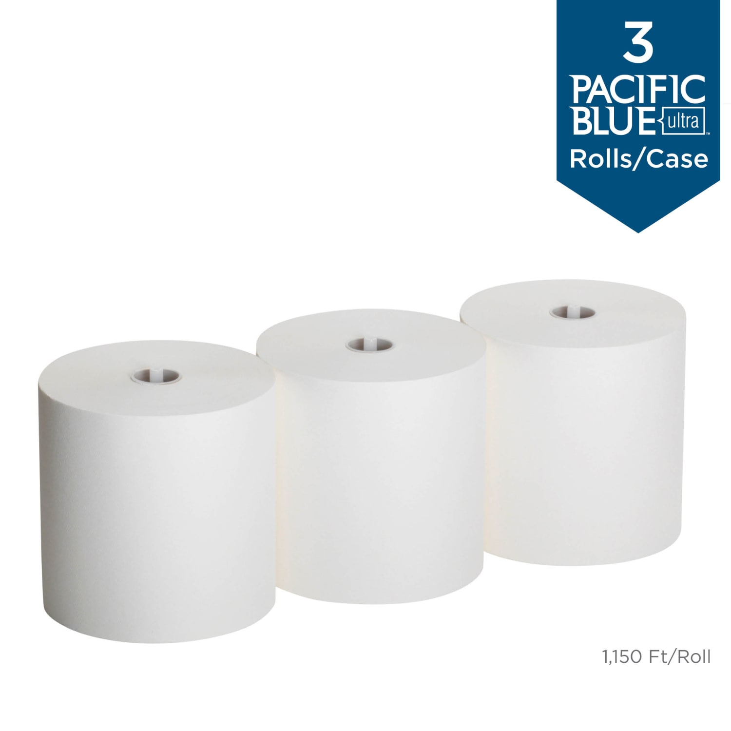 Pacific Blue Ultra by GP PRO High Capacity 1-Ply Paper Towels, 1150ft Per Roll, Pack Of 3 Rolls - Image 4