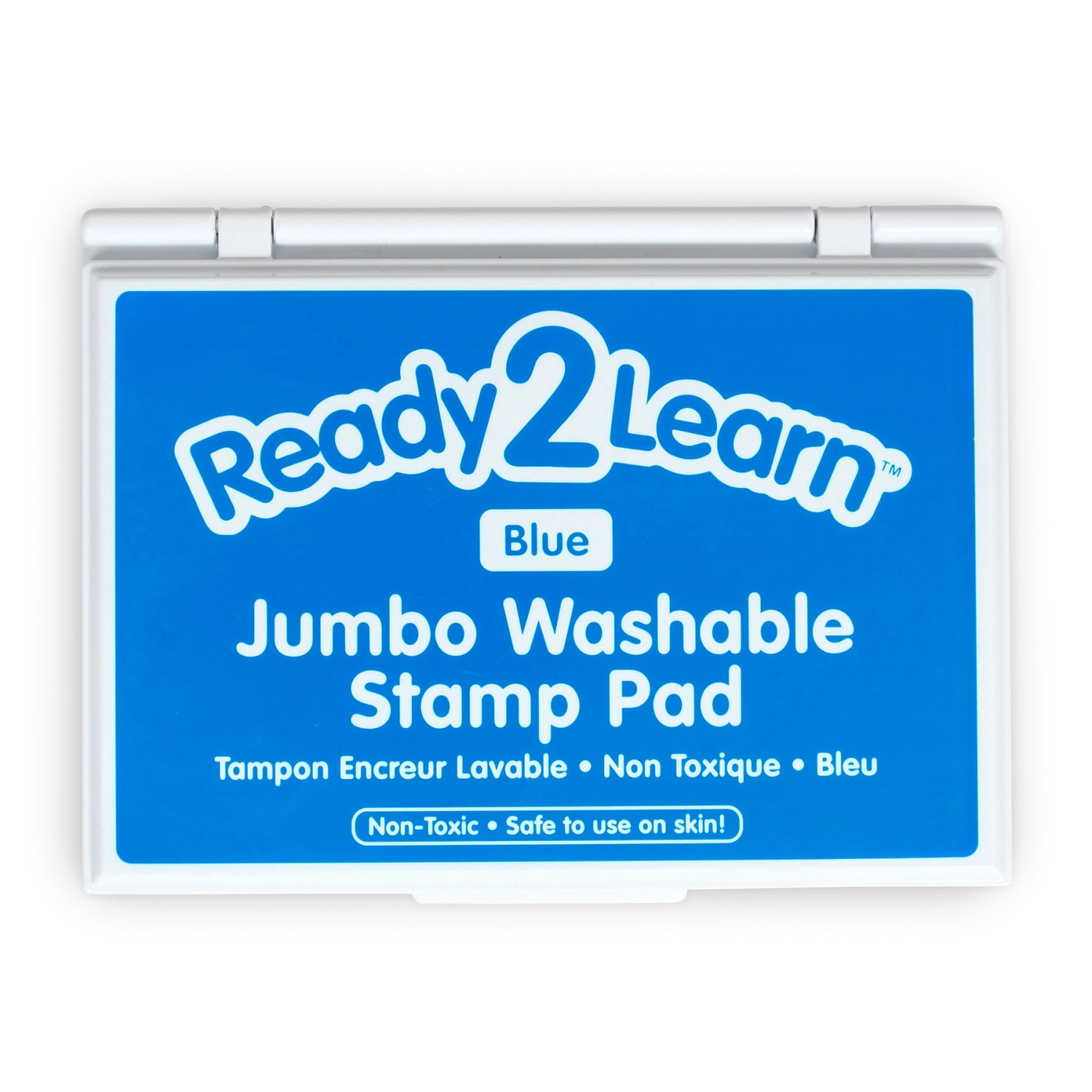Ready 2 Learn Jumbo Washable Stamp Pads, 4-15/16in x 6-3/4in, Blue, Pack Of 2 Pads - Image 3