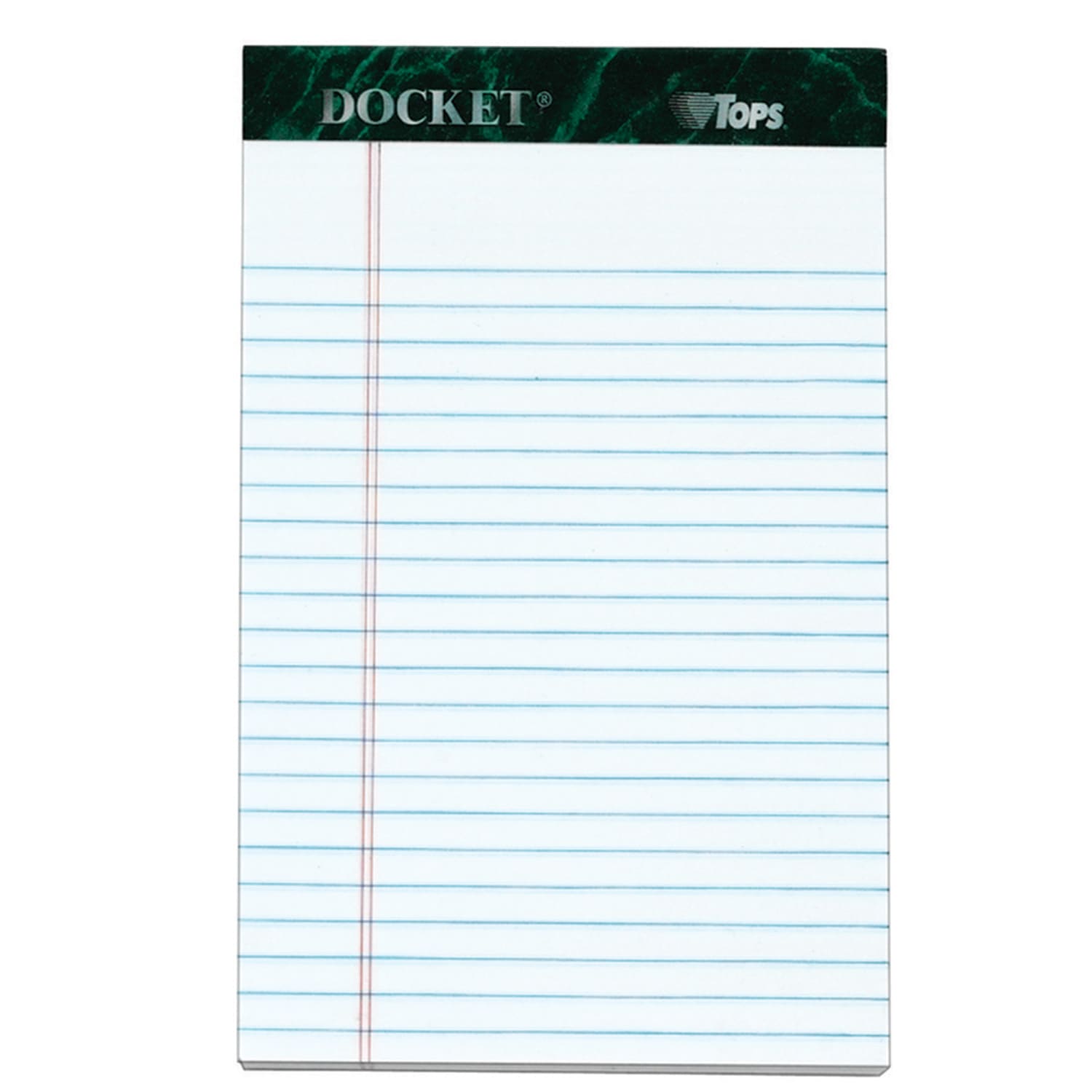 TOPS Double Docket Writing Pads, 5in x 8in, Narrow Ruled, 50 Sheets, White, Pack Of 12 Pads - Image 3