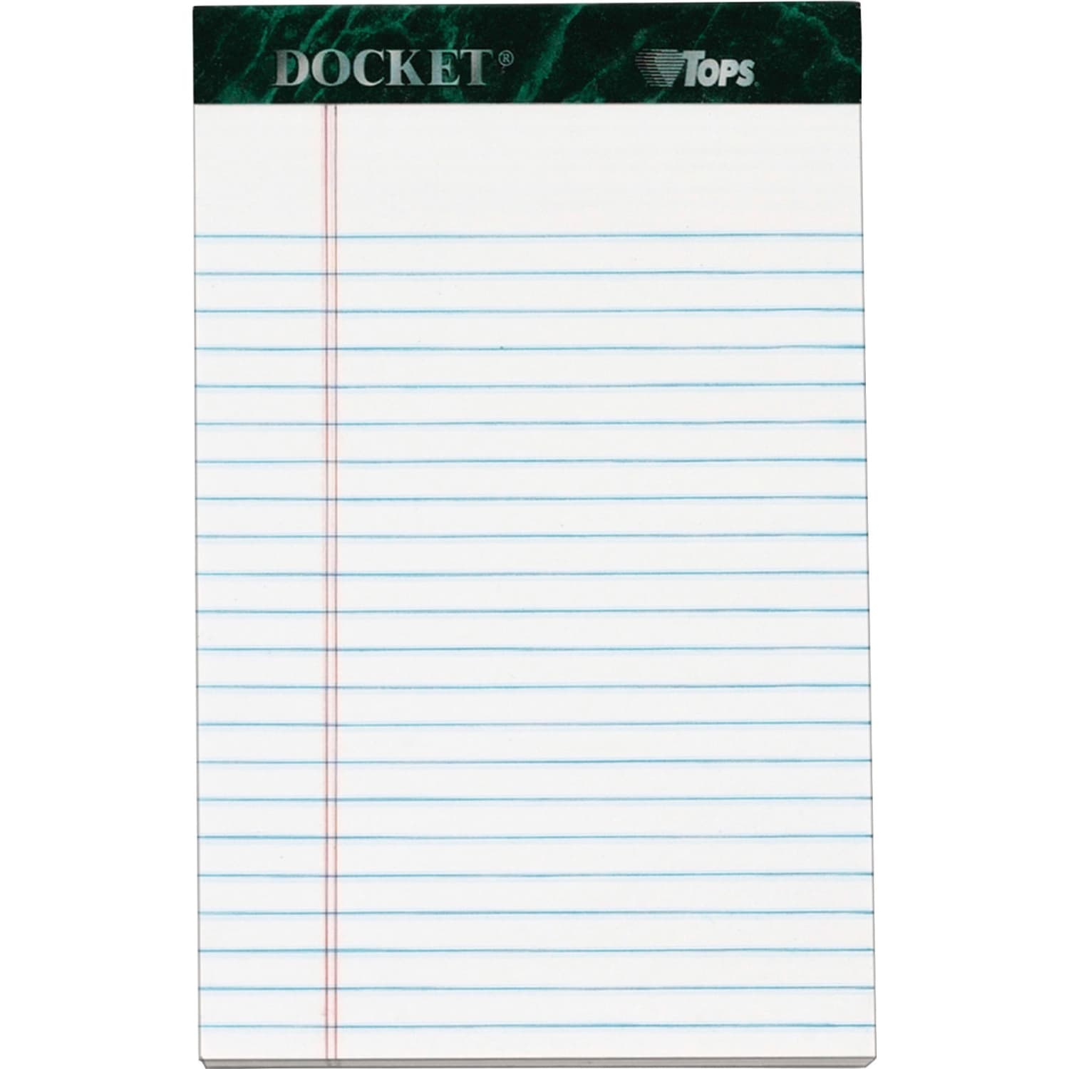 TOPS Double Docket Writing Pads, 5in x 8in, Narrow Ruled, 50 Sheets, White, Pack Of 12 Pads - Image 4