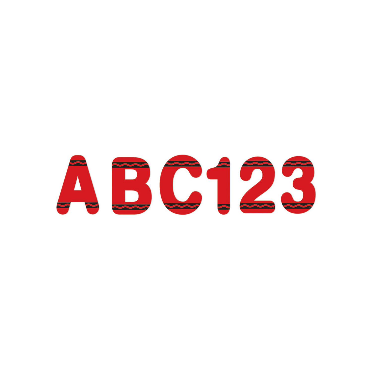 Eureka Deco Letters, Crayola, Red, 178 Per Pack, Set Of 3 Packs