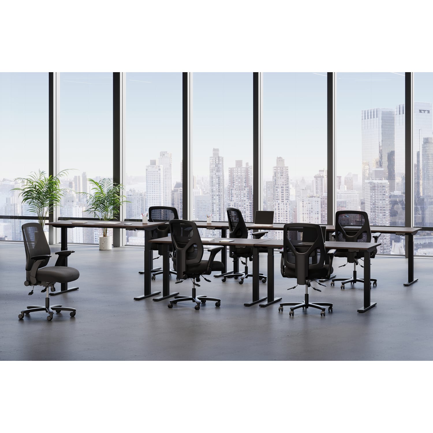 Realspace® Magellan Performance Electric 60 W Height Adjustable Standing Desk Espresso PopularChairscom