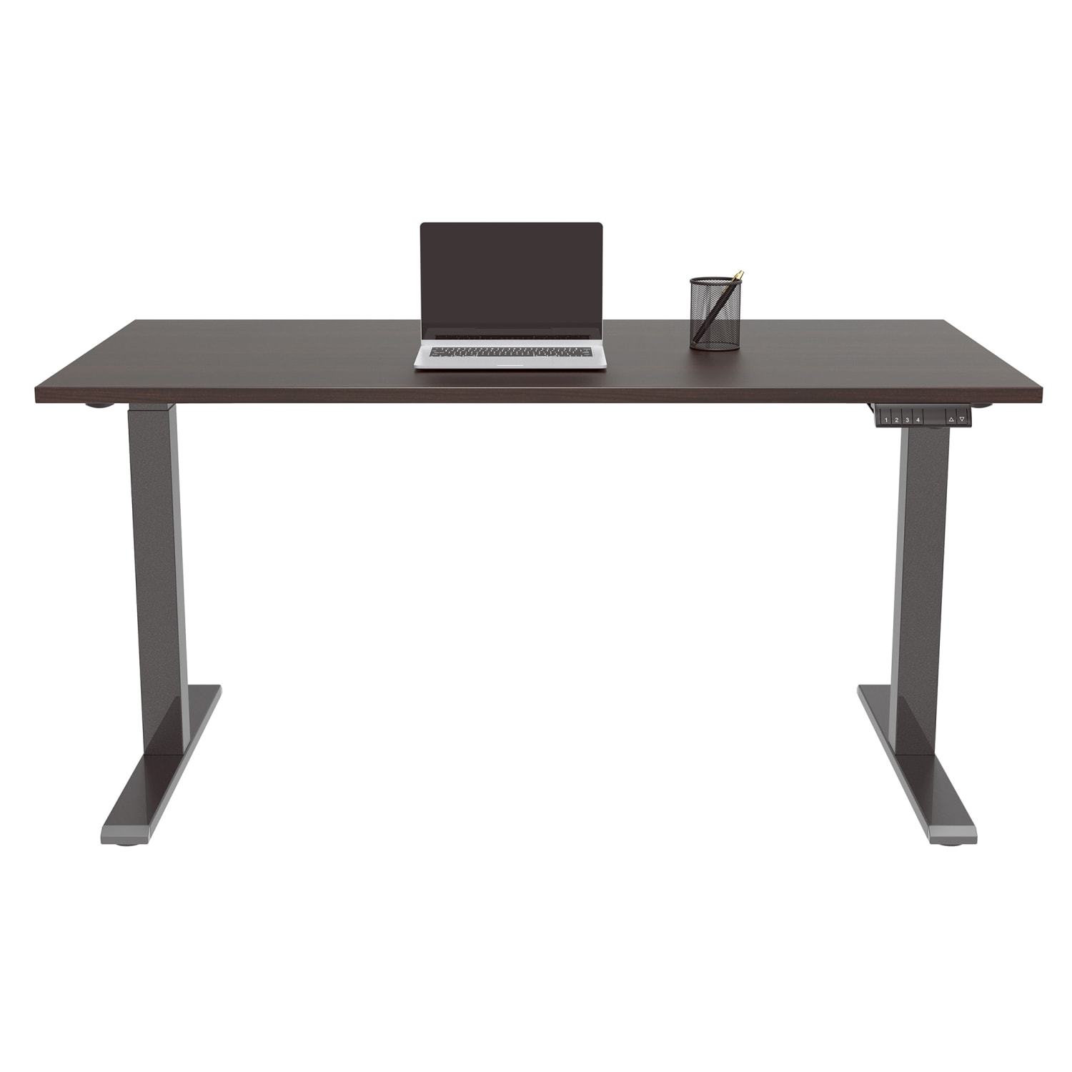 Realspace® Magellan Performance Electric 60 W Height Adjustable Standing Desk Espresso PopularChairscom