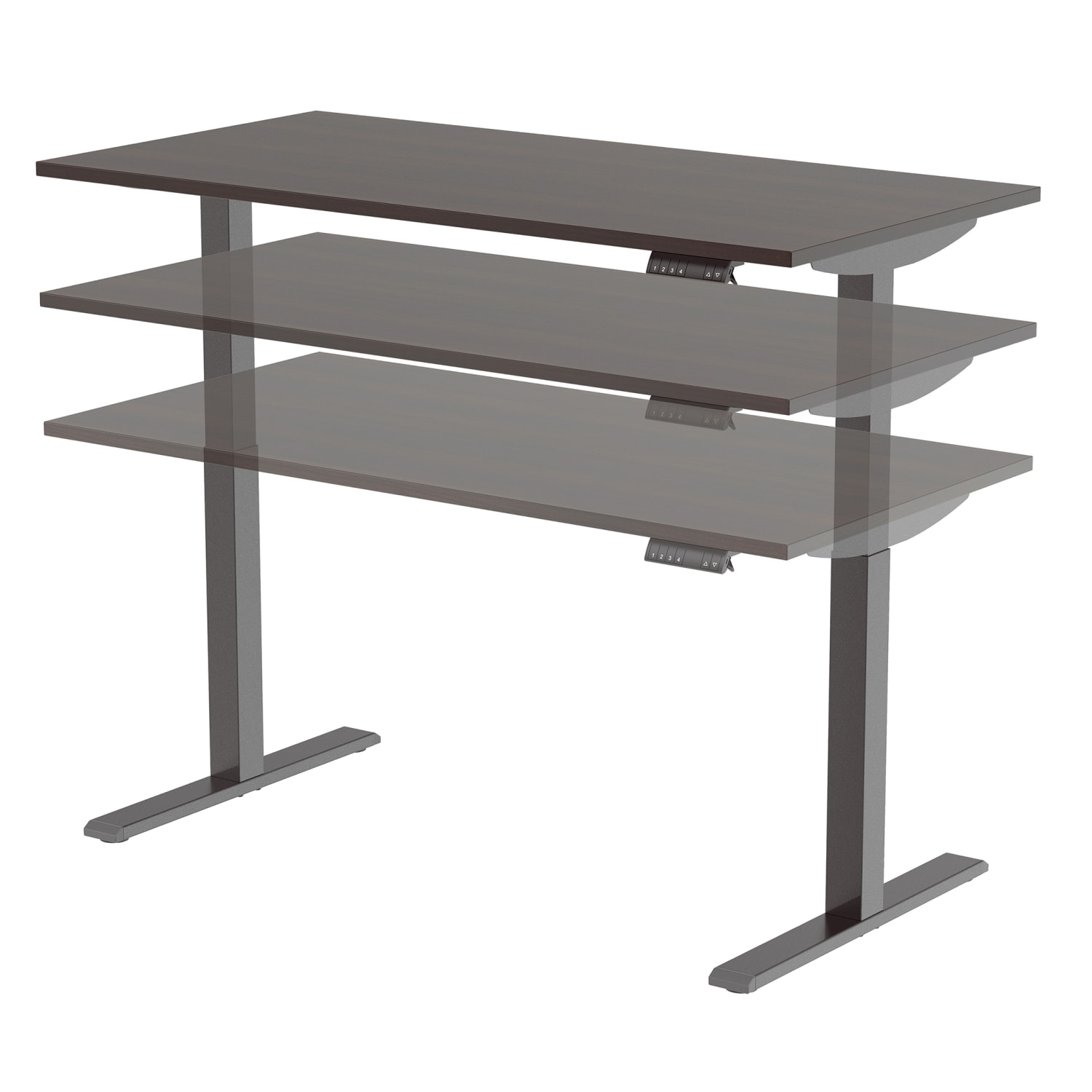 Realspace® Magellan Performance Electric 60 W Height Adjustable Standing Desk Espresso PopularChairscom