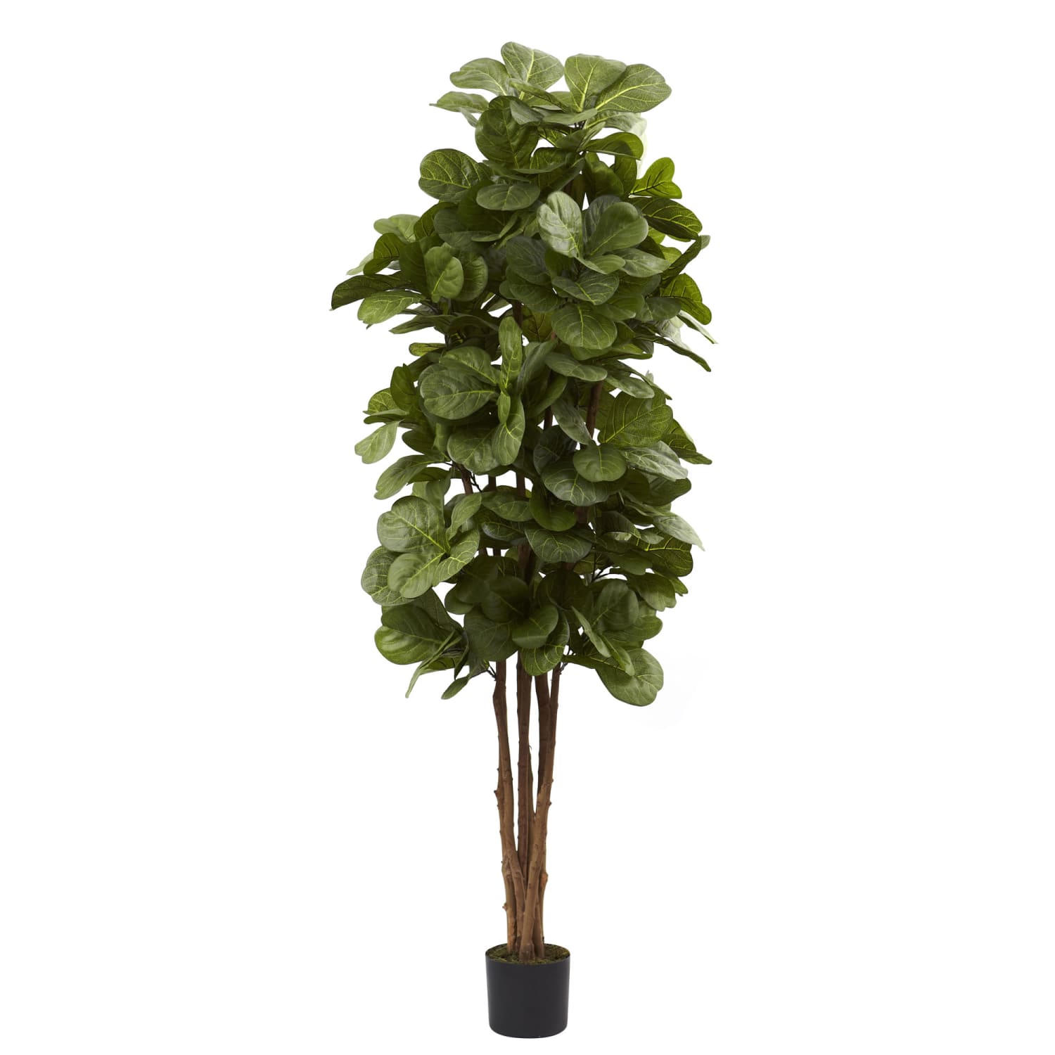 Nearly Natural 6ftH Polyester Fiddle Leaf Fig Tree With Pot, Green - Image 3