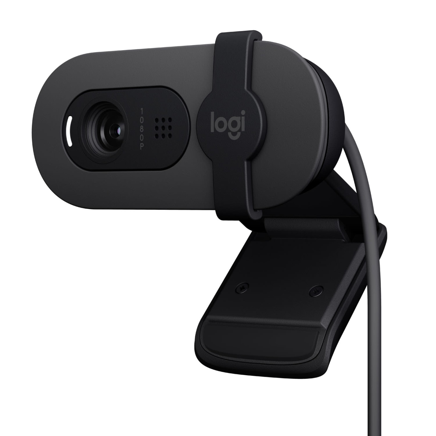 Logitech Brio 100 2.0-Megapixel Webcam, 1.26inH x 2.87inW x 2.62inD, Graphite, 960-001580 - Image 3