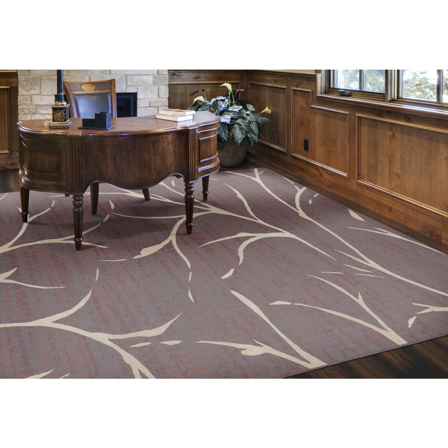 Flagship Carpets Moreland Rectangular Area Rug, 8-1/3ft x 12ft, Plum - Image 6