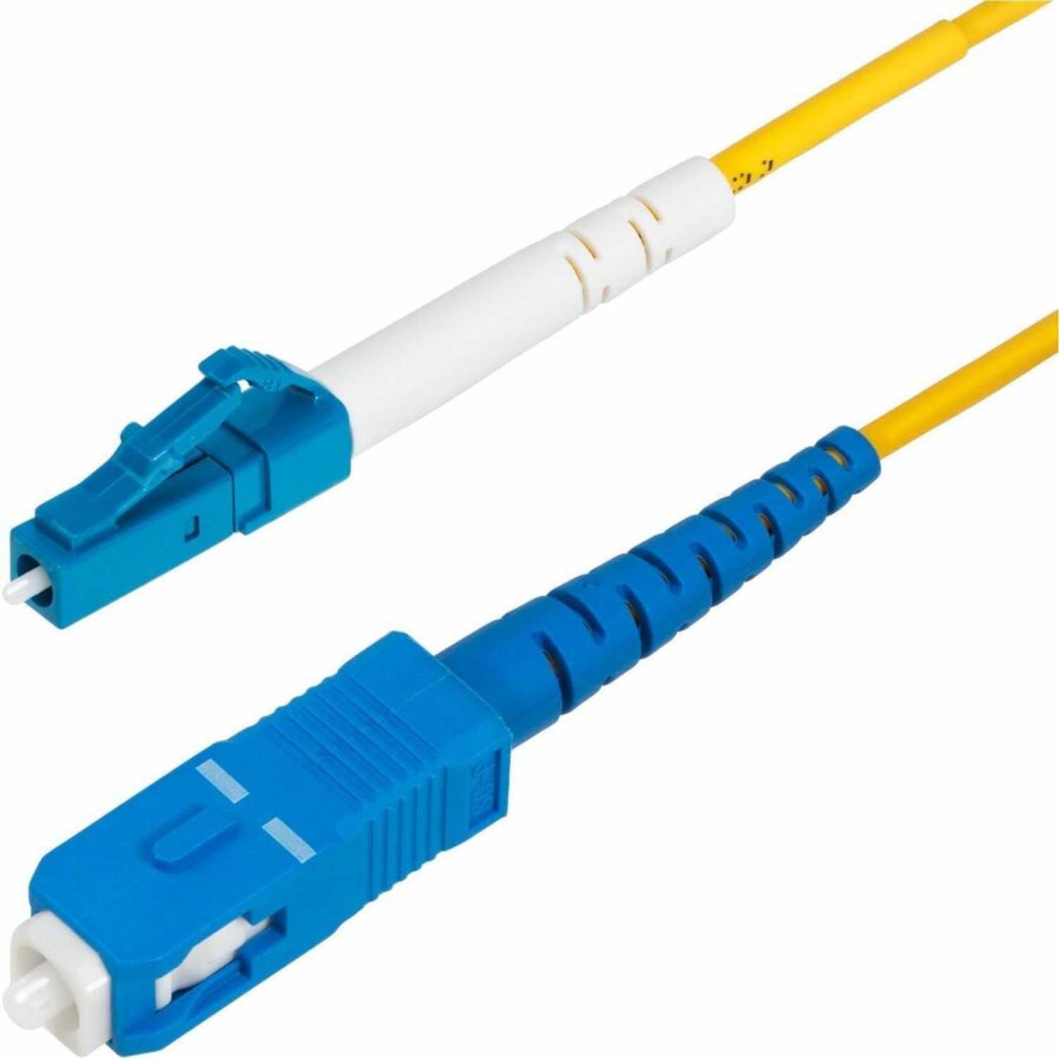 StarTech.com 2m (6.6ft) LC to SC (UPC) OS2 Single Mode Simplex Fiber Optic Cable, 9/125, 40G/100G, Low Insertion Loss, LSZH Jumper Cord - Image 3