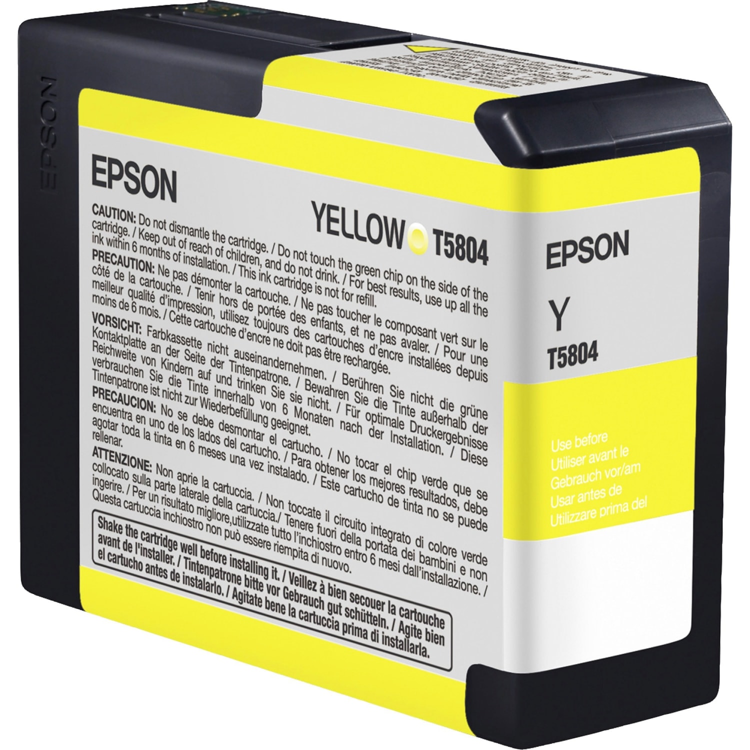 Epson T5804 UltraChrome K3 Yellow Ink Cartridge, T580400 - Image 5