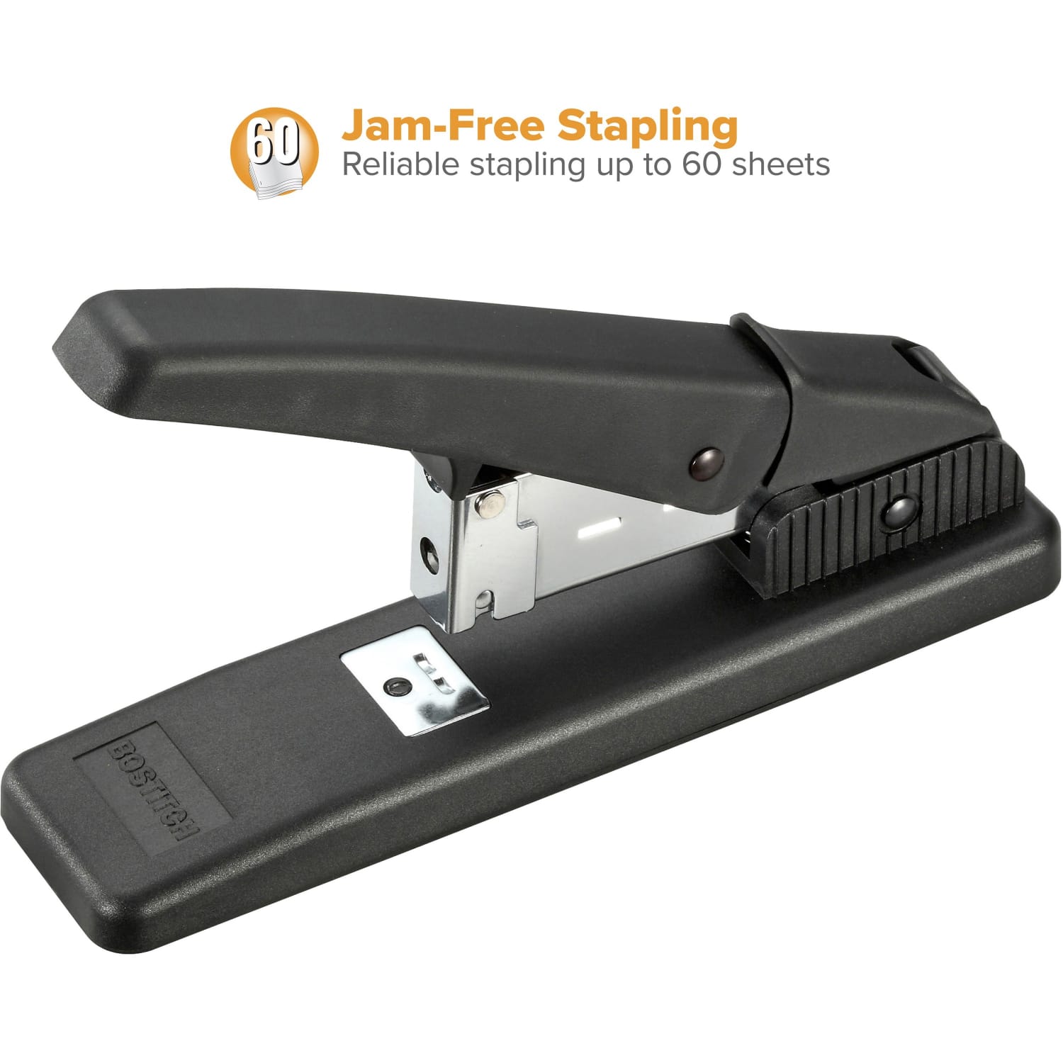 Stanley Bostitch 60 Sheet Heavy-Duty Stapler, Black - Image 6