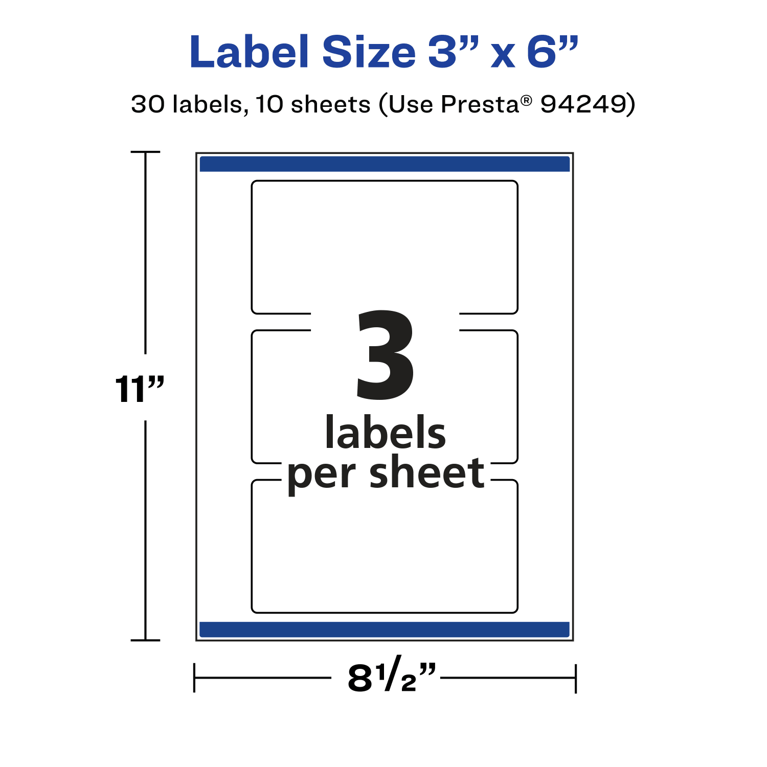 Avery Permanent Labels With Sure Feed, 94249-CMF10, Rectangle, 3in x 6in, Matte Clear, Pack Of 30 - Image 6