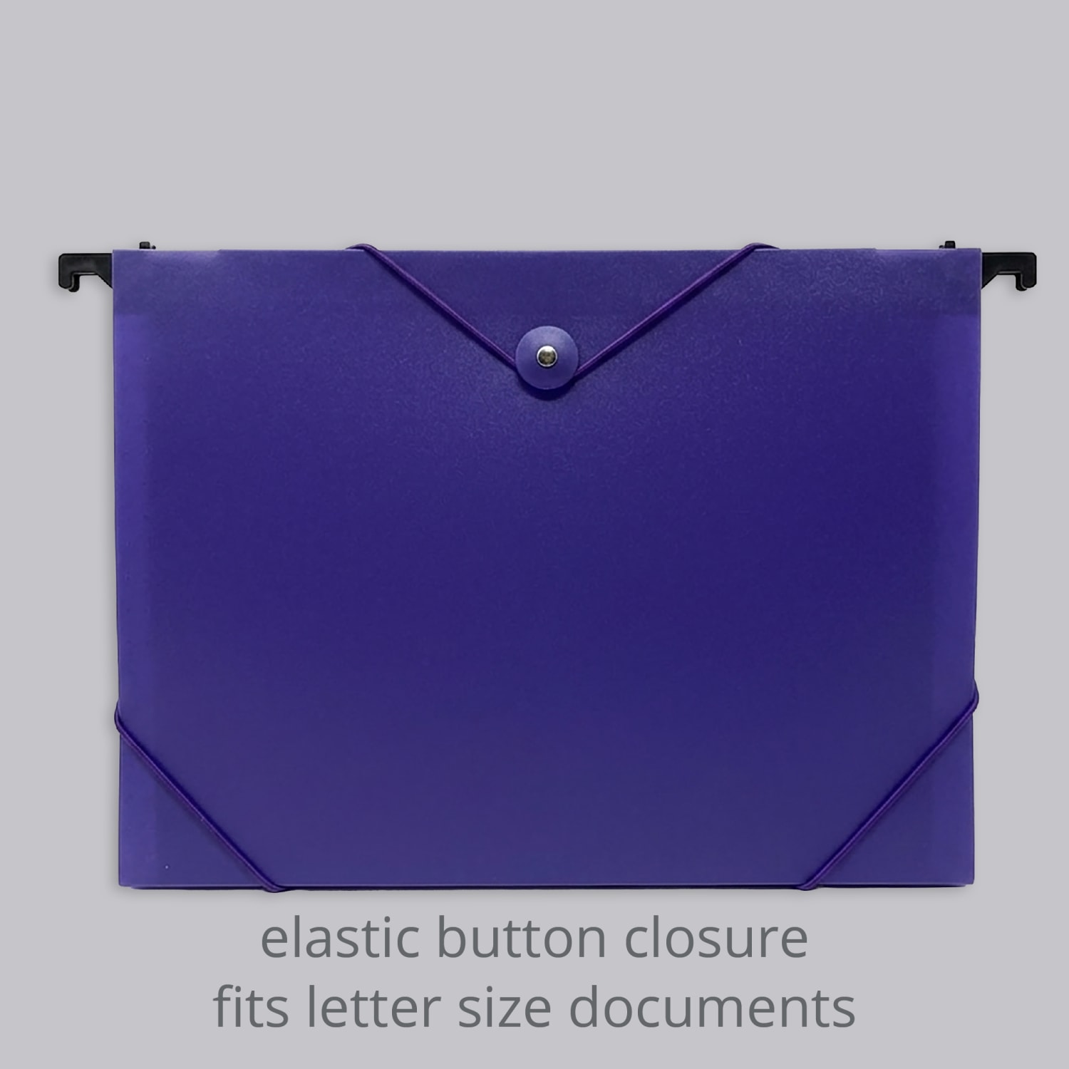 Office Depot Brand Poly 7-Pocket Hanging File, 8in Expansion, Letter Size, 9-5/8in x 13in, Purple - Image 3
