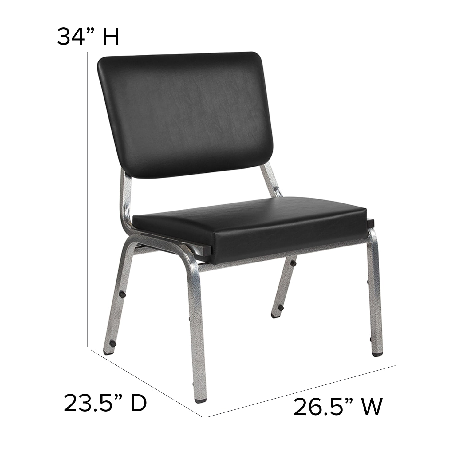 Flash Furniture HERCULES Bariatric Medical Reception Chair With 34Panel Back BlackSilver Vein PopularChairscom Flash Furniture HERCULES Bariatric Medical Reception Chair With 34 Panel Back BlackSilver Vein PopularChairscom