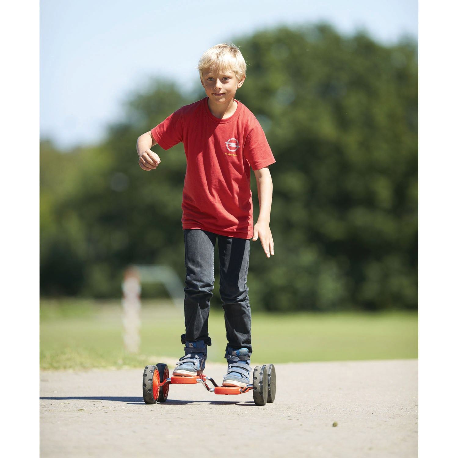 GONGE Go Go Roller Balancing Toy, Red - Image 6