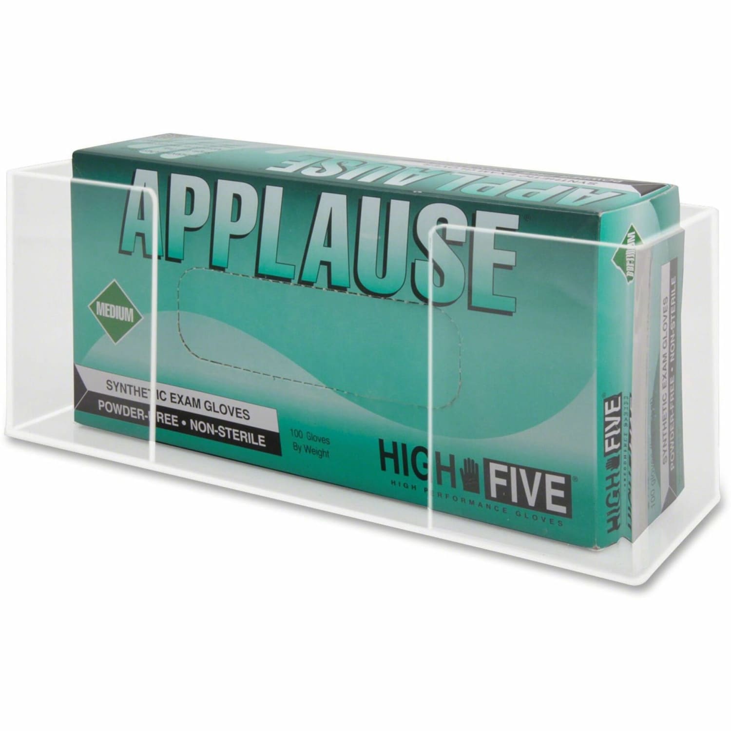 Kantek Acrylic Glove Box Holder, Single, 11in x 3 1/2in x 4 3/4in, Clear - Image 3