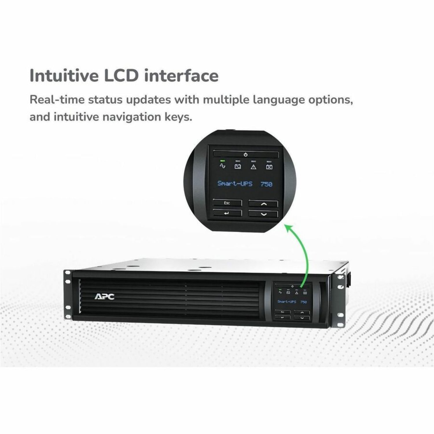 APC Smart-UPS With SmartConnect 6-Outlet Uninterruptible Power Supply, 750VA/500 Watts, SMT750RM2UC - Image 5
