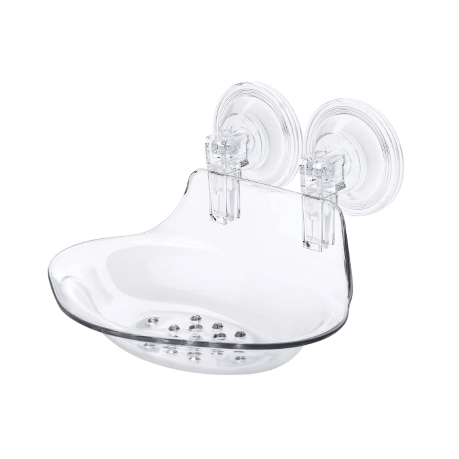 Better Houseware Suction-Cup Soap Holder, 4-3/8inH x 6inW x 6-3/4inD, Clear