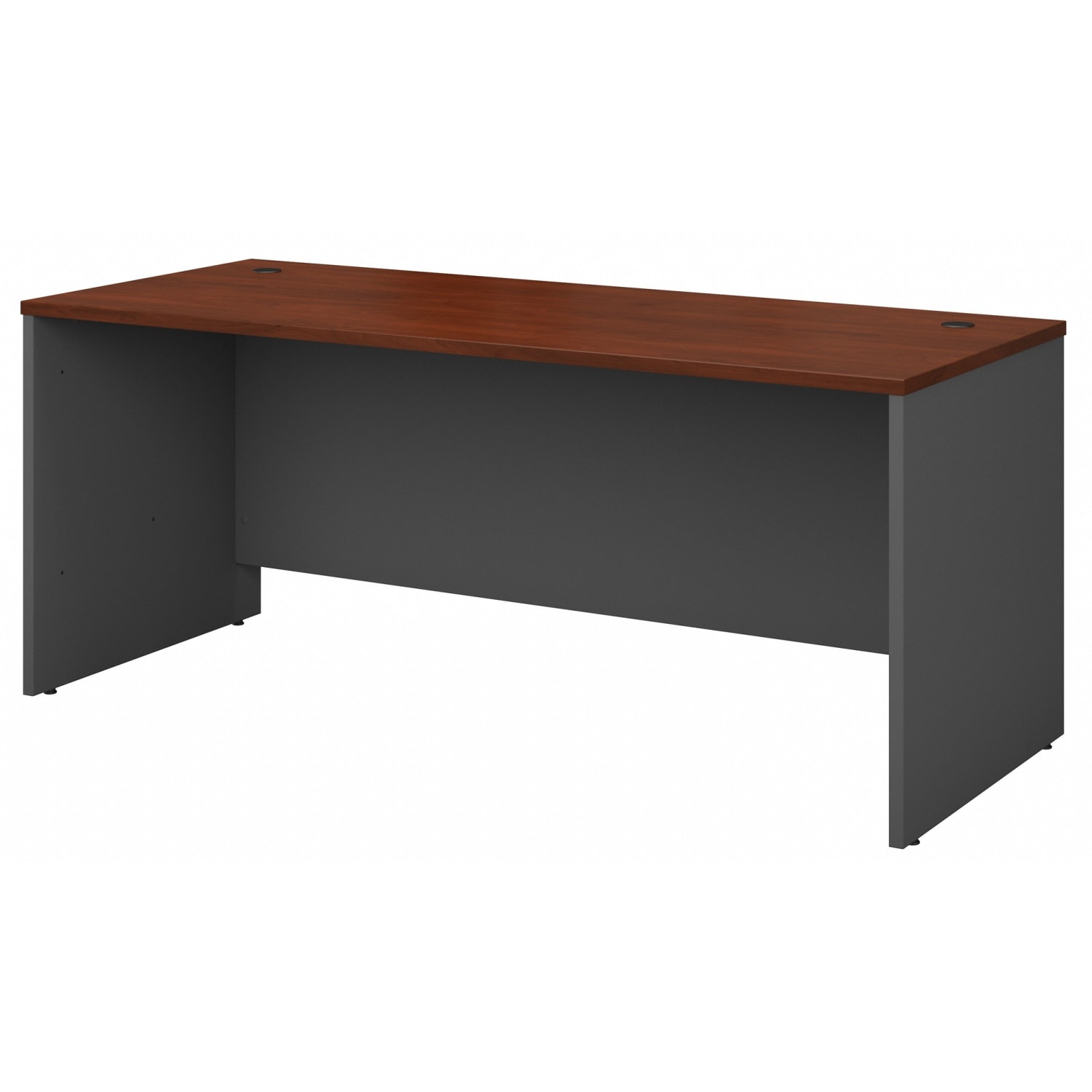 Bush Business Furniture Components 72inW Computer Desk, Hansen Cherry/Graphite Gray, Standard Delivery - Image 3