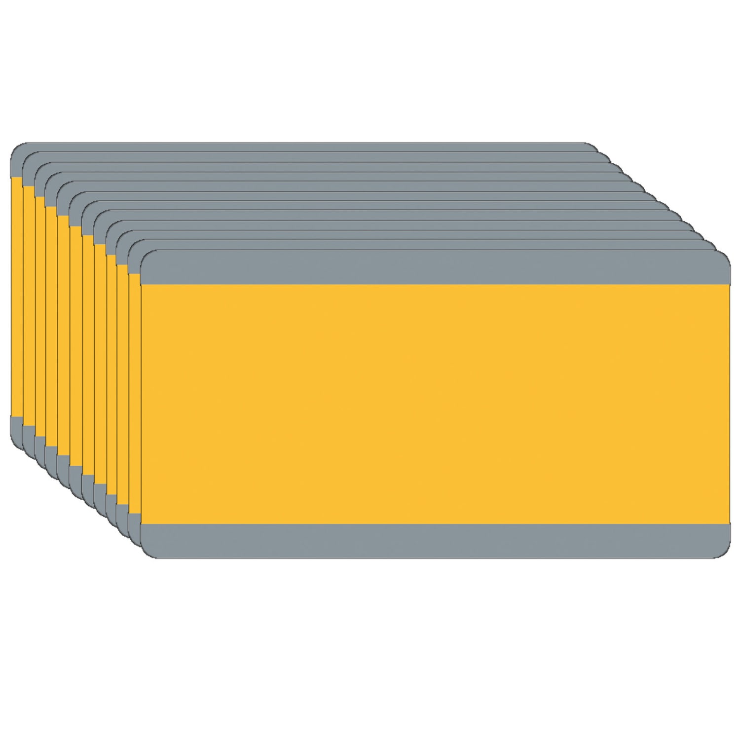 Ashley Productions Big Reading Guides, 3-3/4in x 7-1/4in, Goldenrod, Pack Of 12 Guides