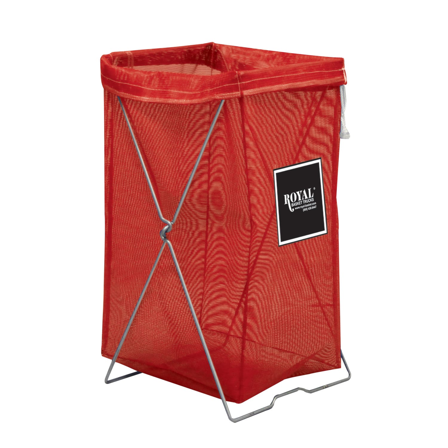 Royal Basket Trucks Hamper, Mesh Hamper Kit, 17inL x 15inW x 30inH, Red