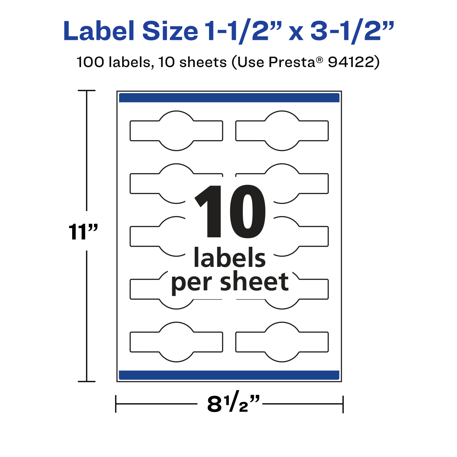 Avery Permanent Labels With Sure Feed, 94122-CMF10, Cigar, 1-1/2in x 3-1/2in, Matte Clear, Pack Of 100 - Image 6