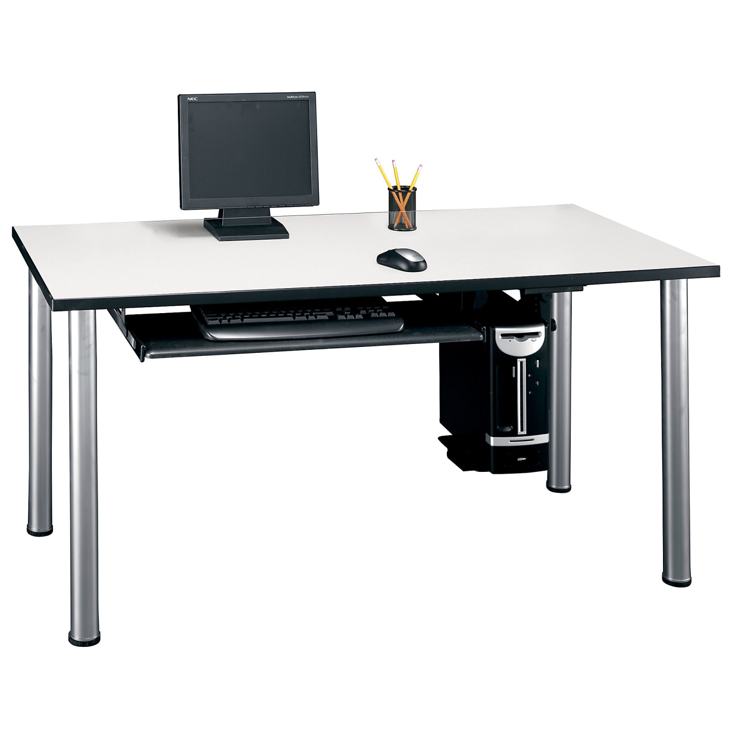 Bush Business Furniture Universal Keyboard Shelf, Black, Standard Delivery - Image 3