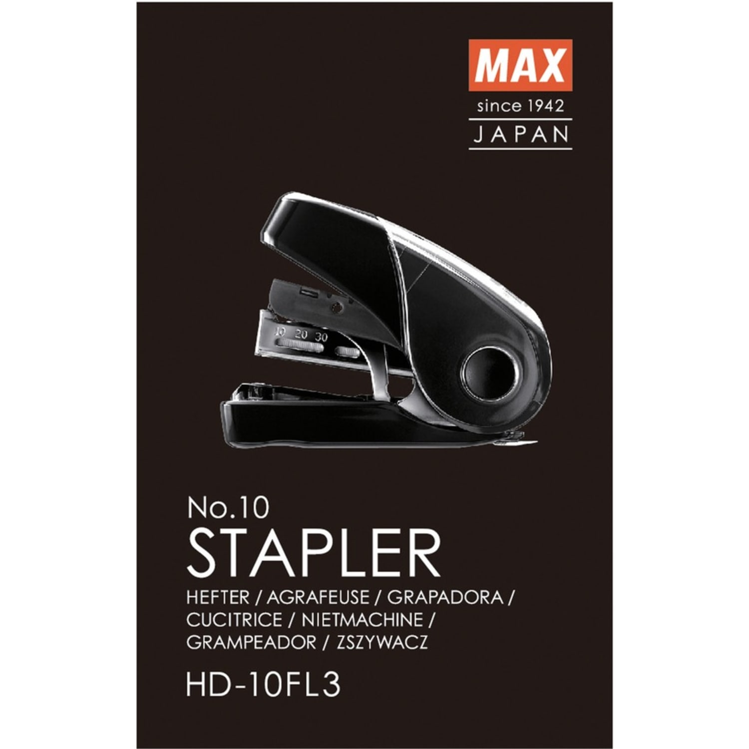 MAX Flat Clinch Mini Stapler - Staples Upto 25 Sheet - Black - 1 Each - Image 3