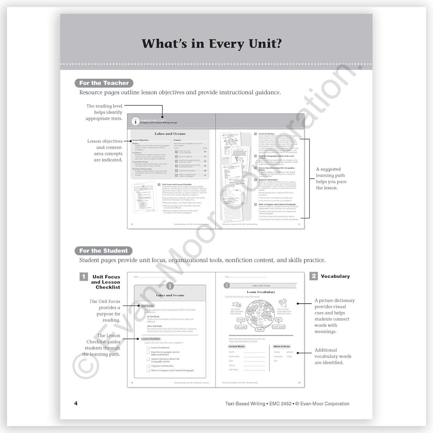Evan-Moor Educational Publishers Text-Based Writing, Grade 2 - Image 3