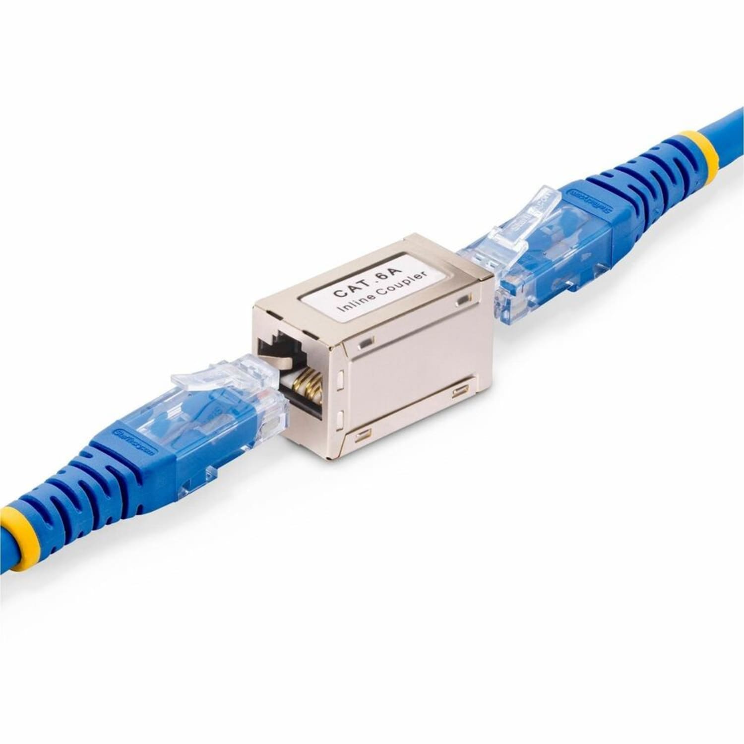 StarTech.com Shielded RJ45 Coupler, Inline Cat6a Coupler, Female to Female (F/F) T568B Pinout, Shielded Ethernet Cable Extension - Image 5