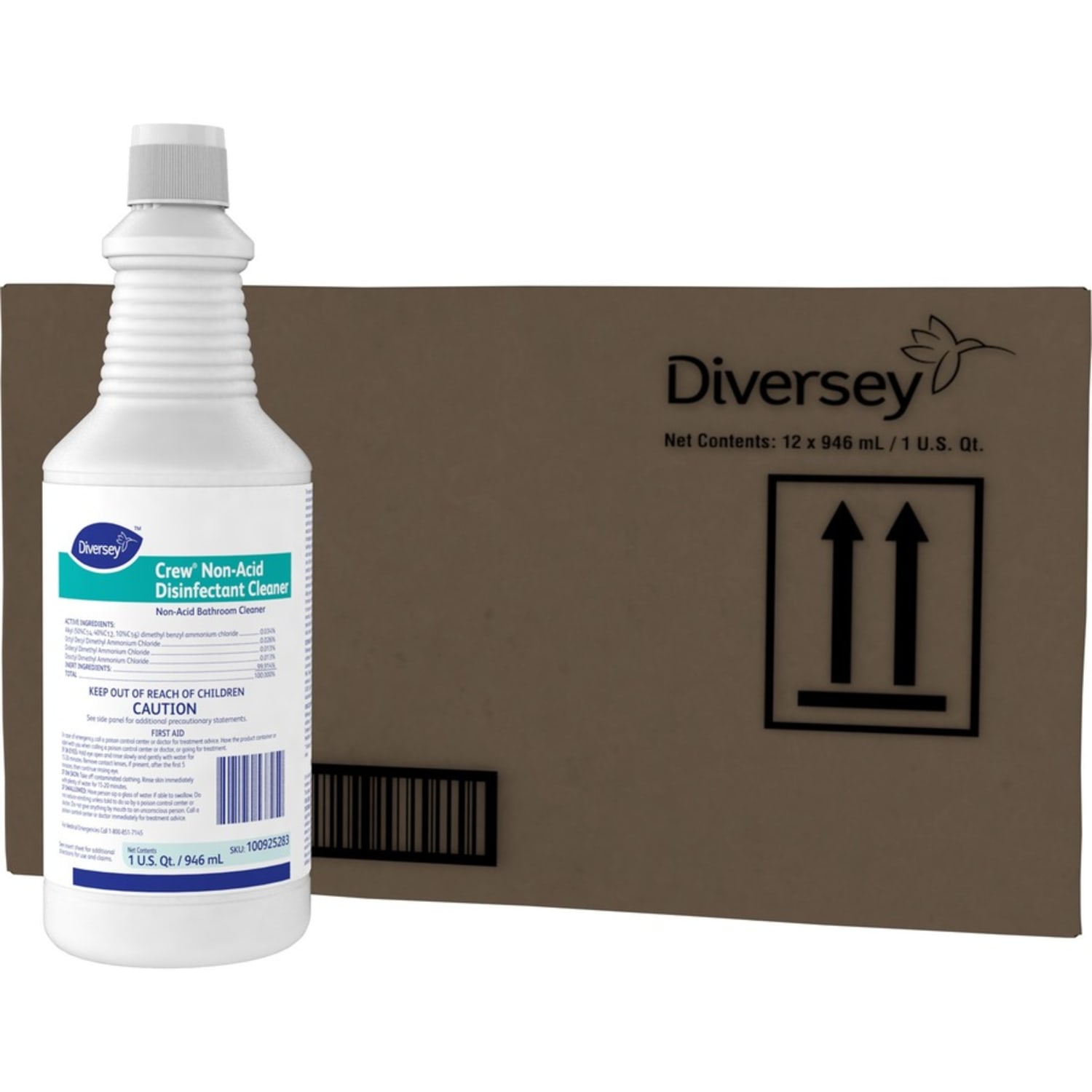 Diversey Crew Non-Acid Disinfecting Cleaner, Fresh Scent, 32 Oz - Image 5