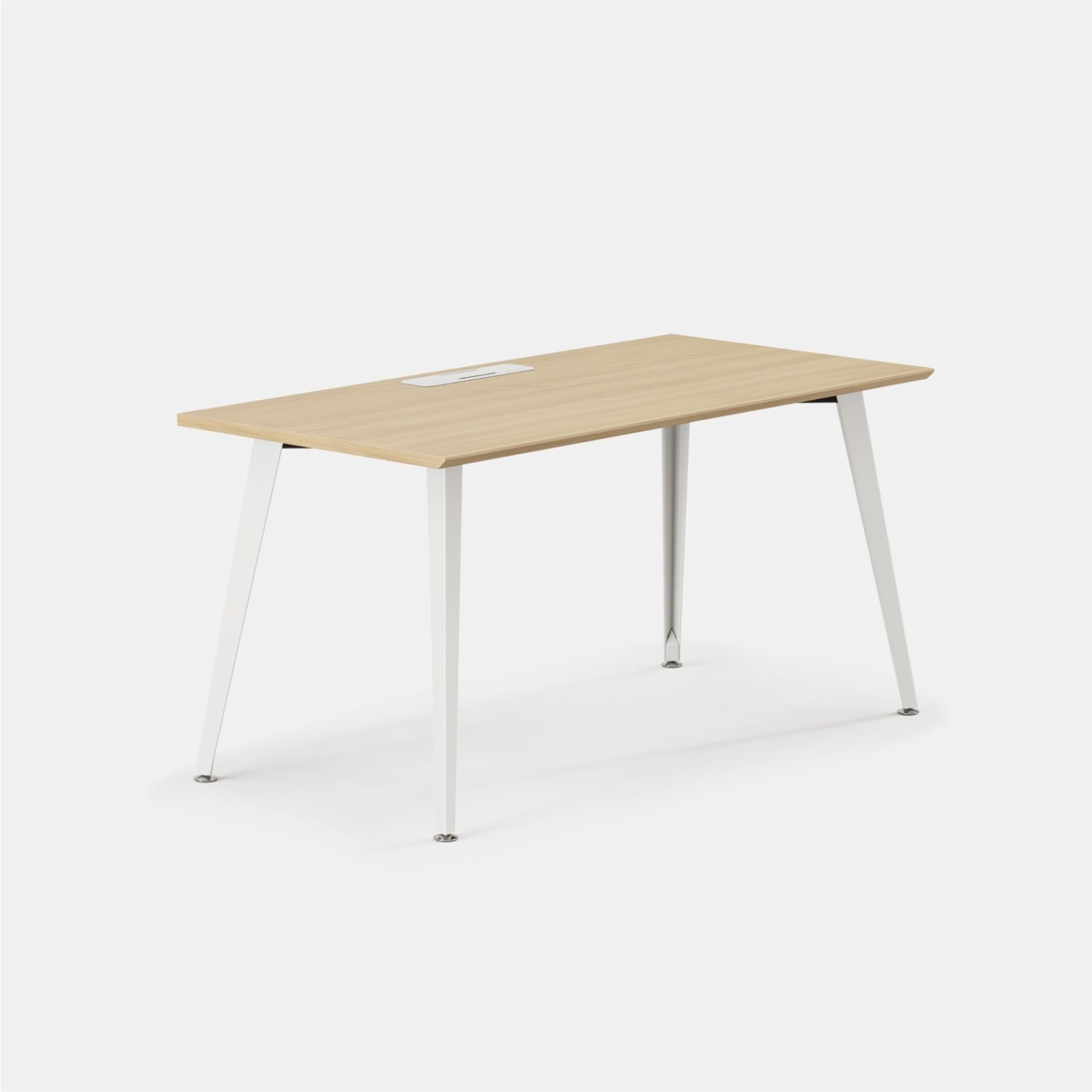 Branch Furniture Office Desk, Woodgrain/White - Image 3