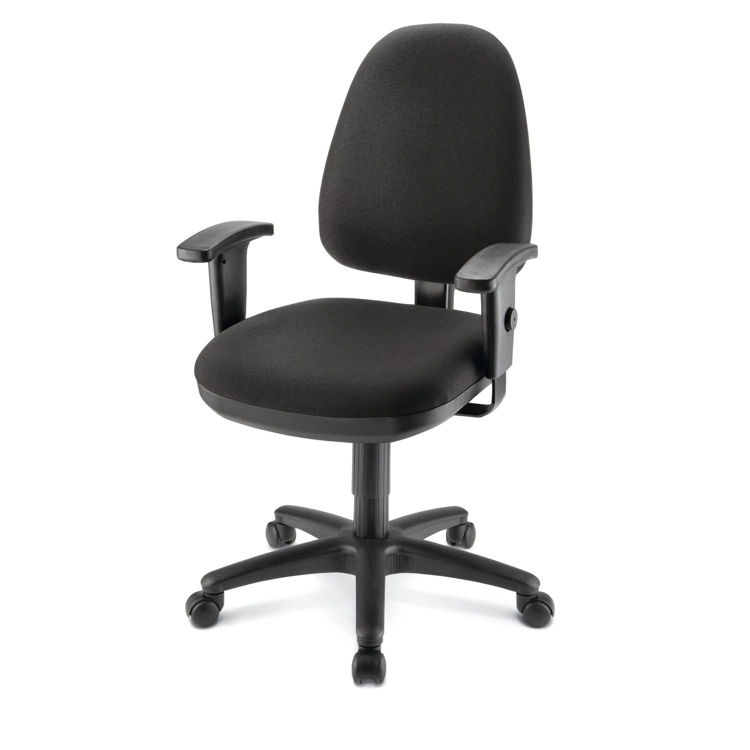 WorkPro Patriot Multifunction Ergonomic Fabric Task Chair, Black, BIFMA Compliant - Image 3