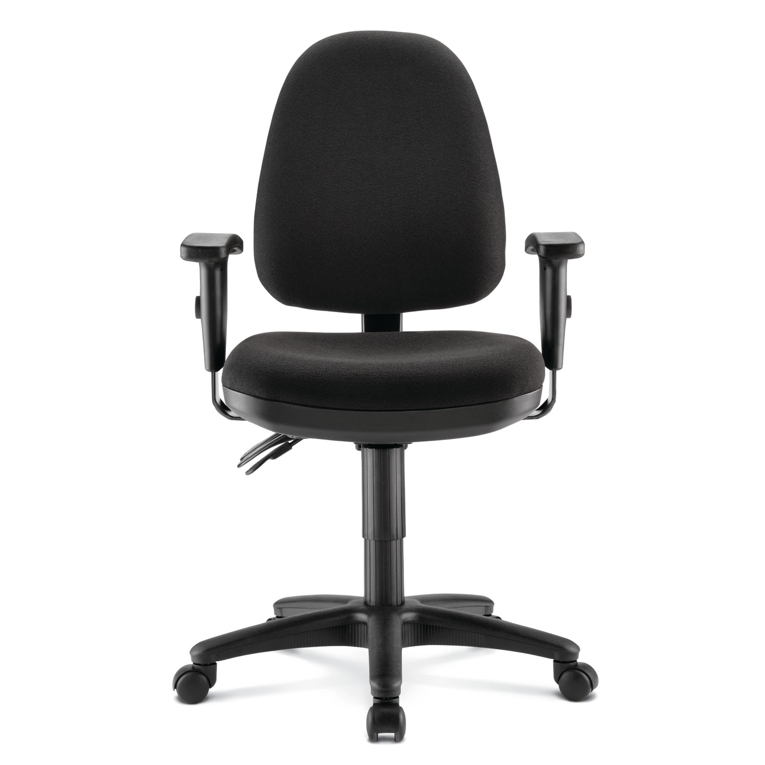 WorkPro Patriot Multifunction Ergonomic Fabric Task Chair, Black, BIFMA Compliant - Image 4