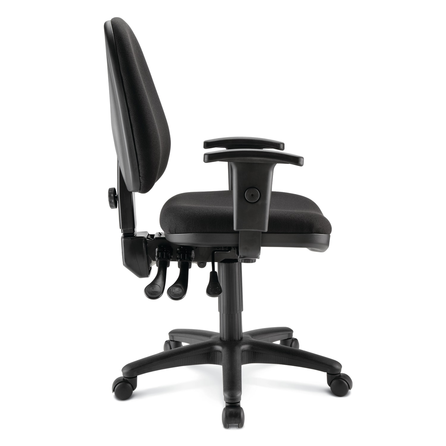 WorkPro Patriot Multifunction Ergonomic Fabric Task Chair Black BIFMA Compliant PopularChairscom