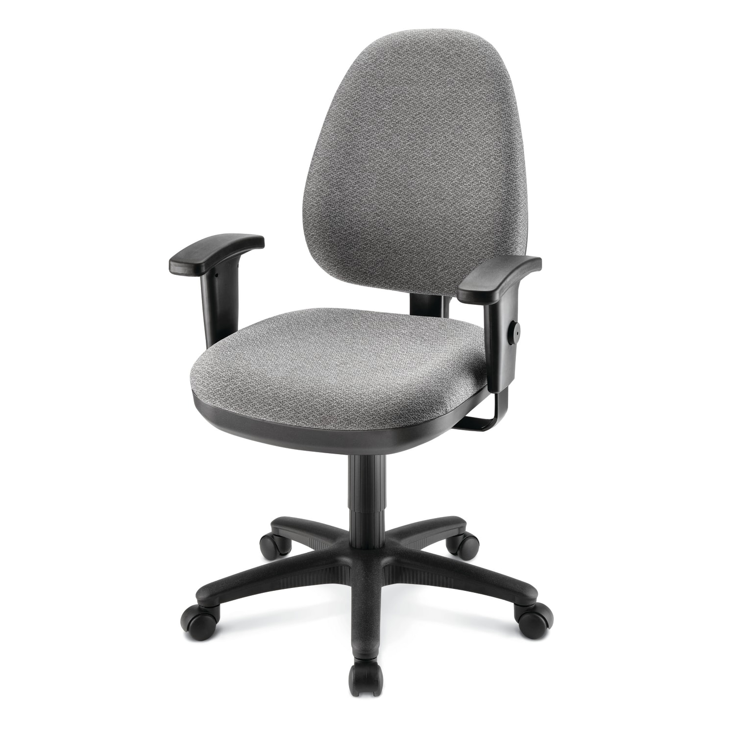 WorkPro Patriot Multifunction Ergonomic Fabric Task Chair GrayBlack BIFMA Compliant PopularChairscom