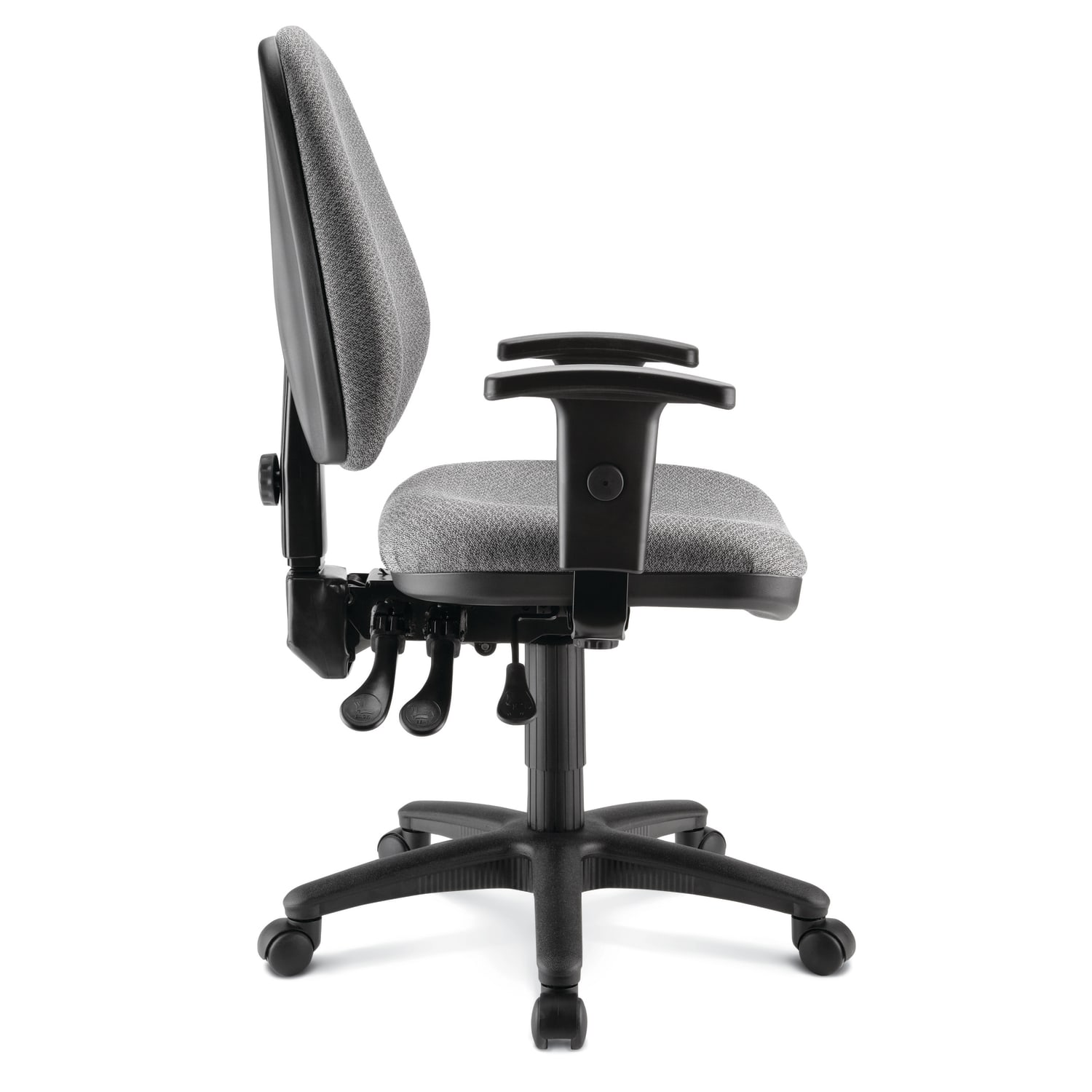 WorkPro Patriot Multifunction Ergonomic Fabric Task Chair GrayBlack BIFMA Compliant PopularChairscom